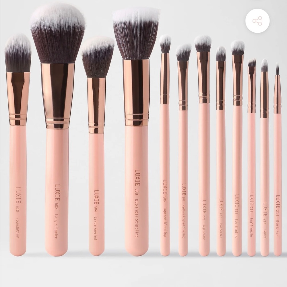 💕NEW LUXIE ROSE GOLD COLLECTION 12PC BRUSH SET💕
